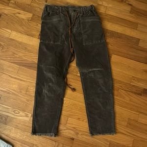 Free People Gray City Slouch Pants